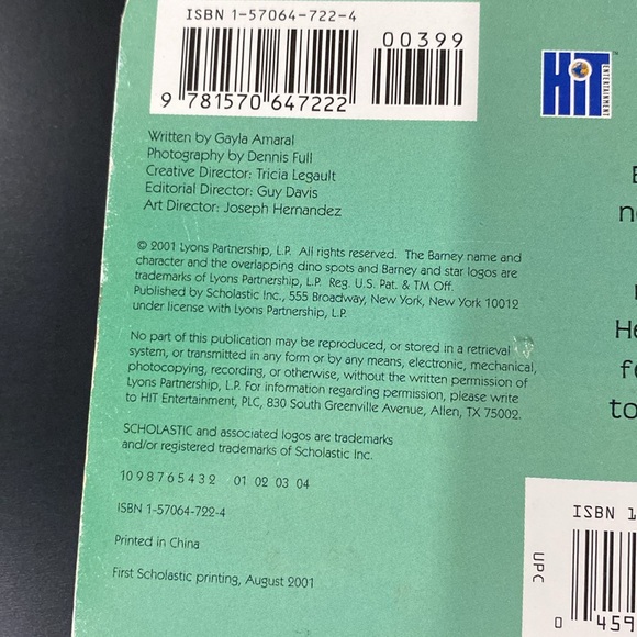 Barney: Happy, Mad, Silly, Sad - Scholastic Board Book - Picture 3 of 8